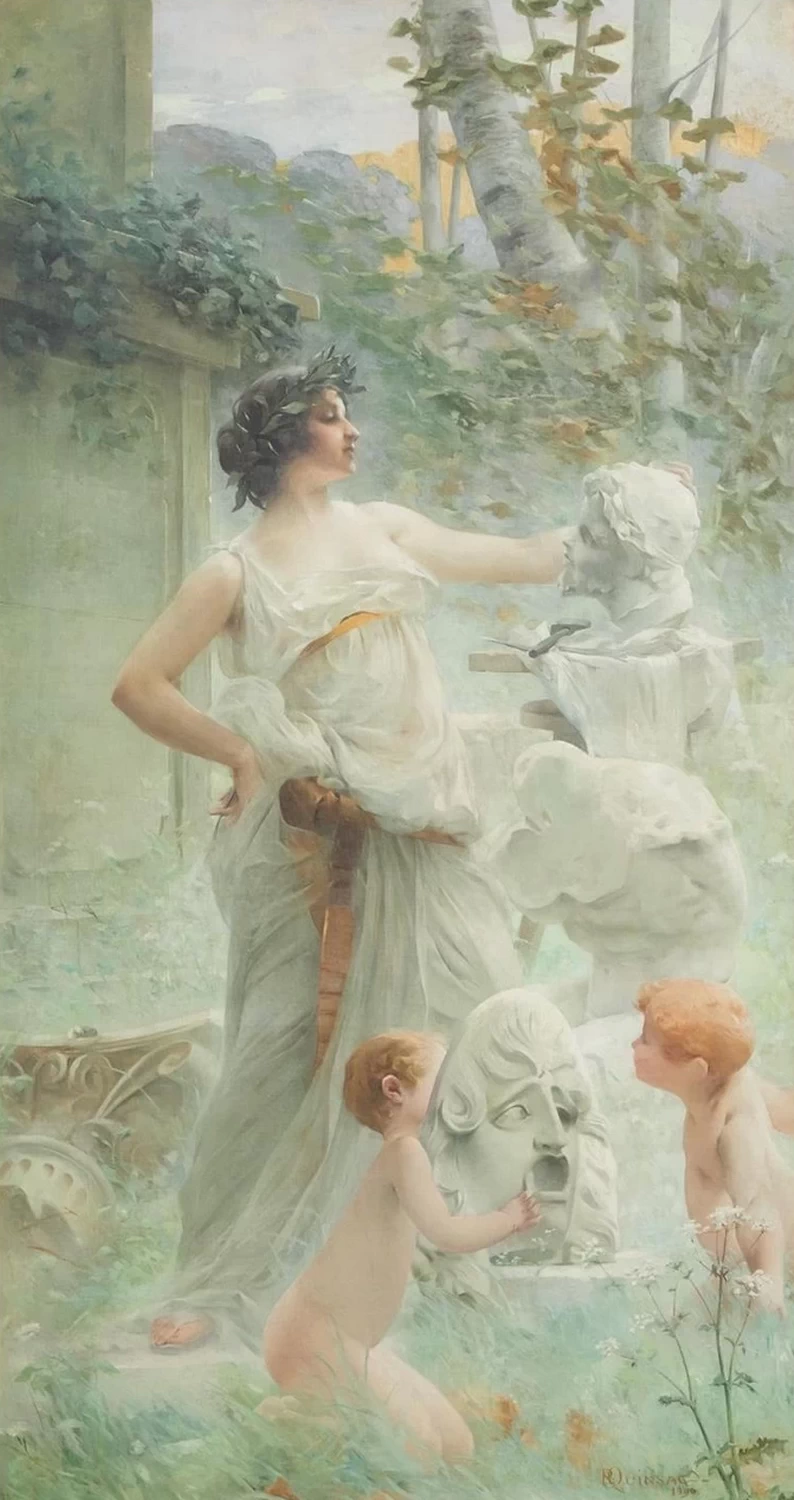 François Paul Auguste Quinsac - Allegoria della scultura
